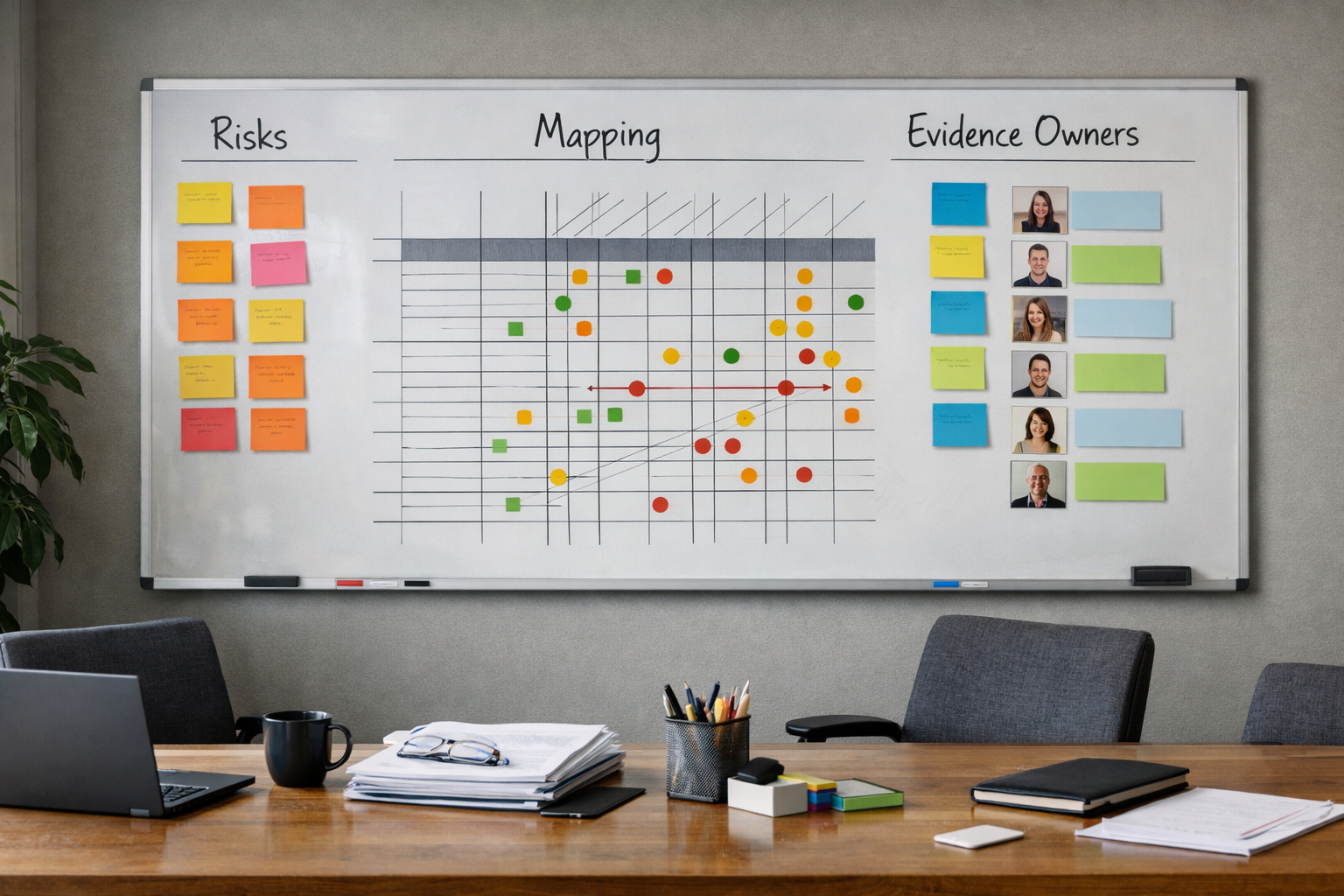 Compliance annex with mapped risks and evidence owners